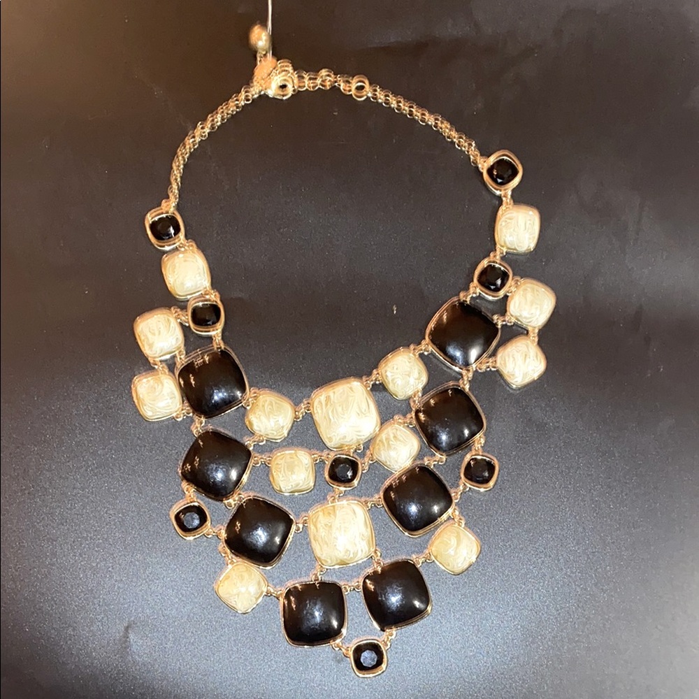 kate spade Black and Gold Statement Necklace